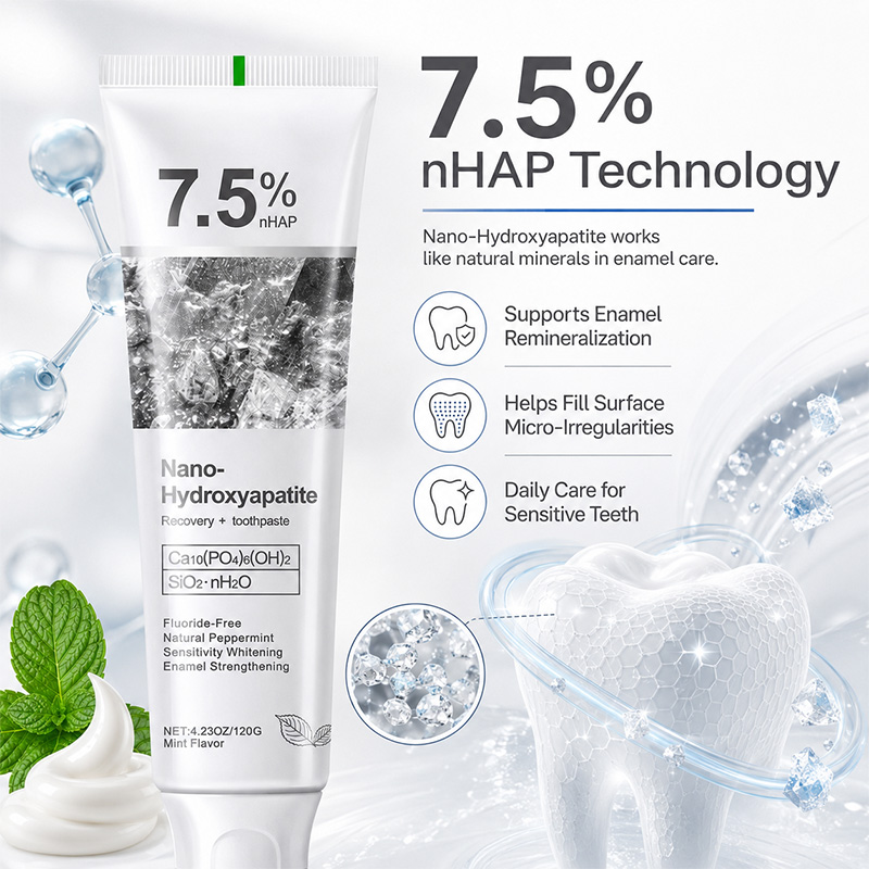 Teeth Whitening Kit - 5/6 قطع معجون أسنان نانو هيدروكسي