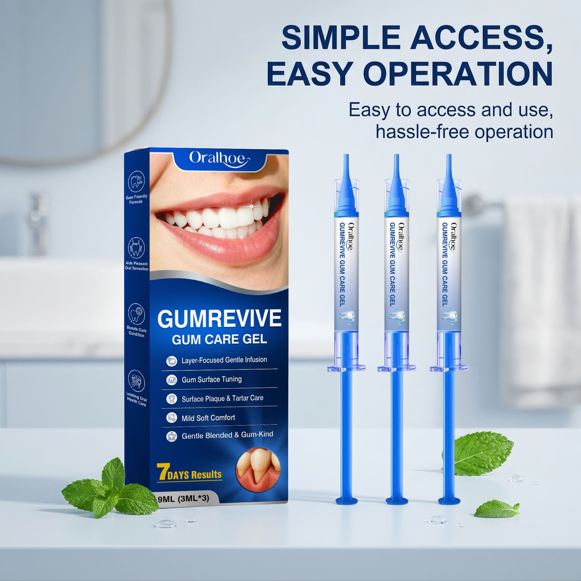 جل العناية بالفم، طقم 3 قطع من - مراجعة Teeth Whitening Kit وسعره