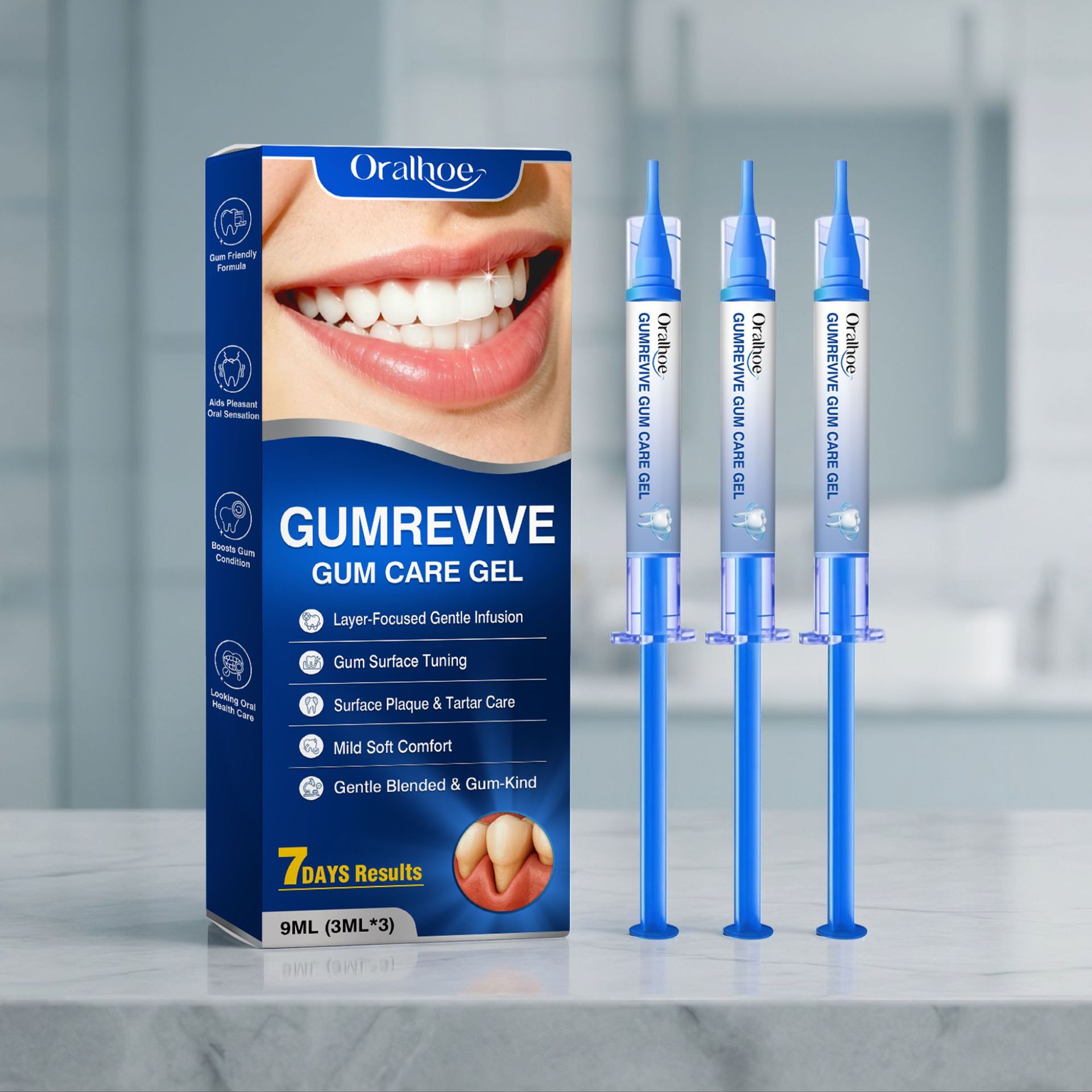 جل العناية بالفم، طقم 3 قطع من - مراجعة Teeth Whitening Kit وسعره