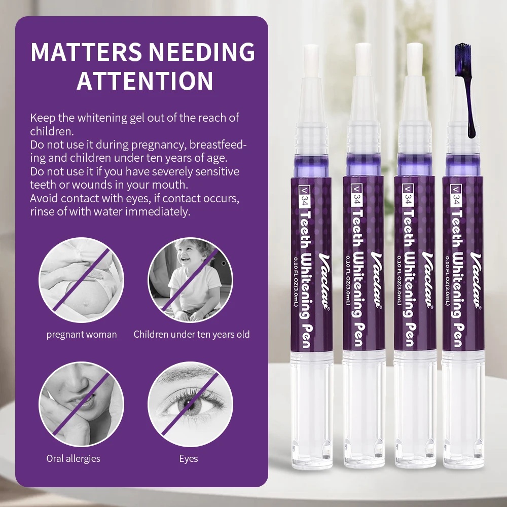 قلم تبييض الأسنان الفوري من فا - مراجعة Teeth Whitening Pens وسعره